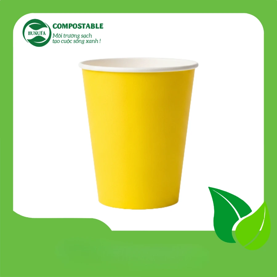 Ly giấy màu vàng