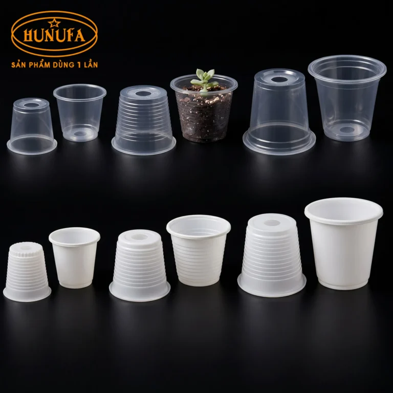 Ly Nhựa Trồng Cây – Ươm Cây (Nhiều Size, Có Lỗ Thoát Nước)