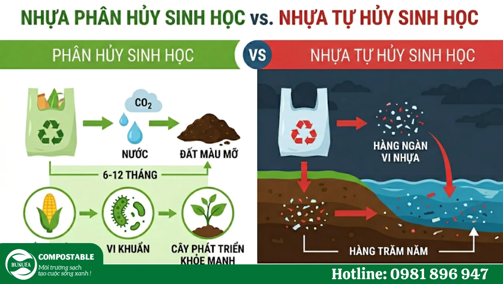 Phân biệt nhựa phân hủy sinh học và nhựa tự hủy sinh học: Hiểu đúng để tránh nhầm lẫn缩略图